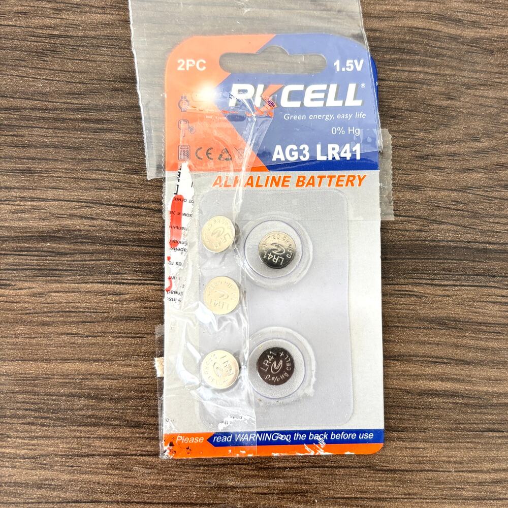 LR41 Batteries AG3 - Button Cell Batteries - Package of 5 Batteries